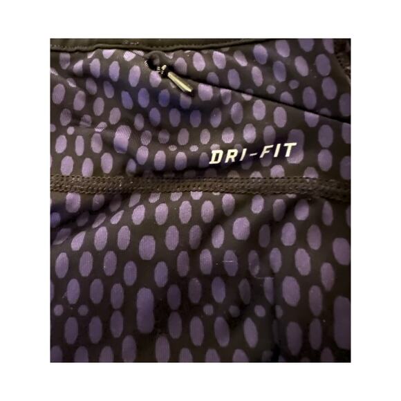 Nike Dri-Fit Women's Run Fast, Live Fearless Capri Leggings, Size Small, Purple - Picture 2 of 5